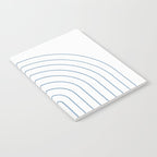 Minimal Arch XXV White and Blue Green Modern Geometric Lines Notebook Gallery Image 2