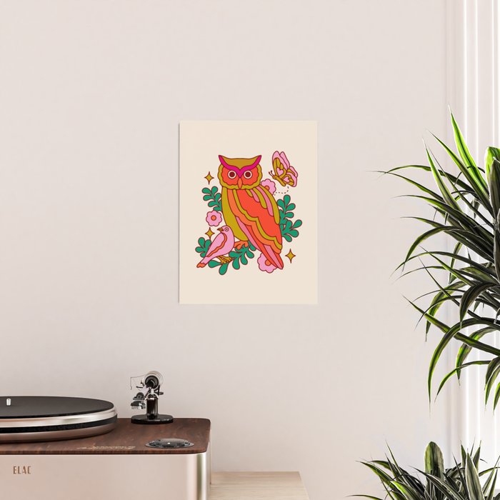 Owl Perch Poster Gallery Image 2