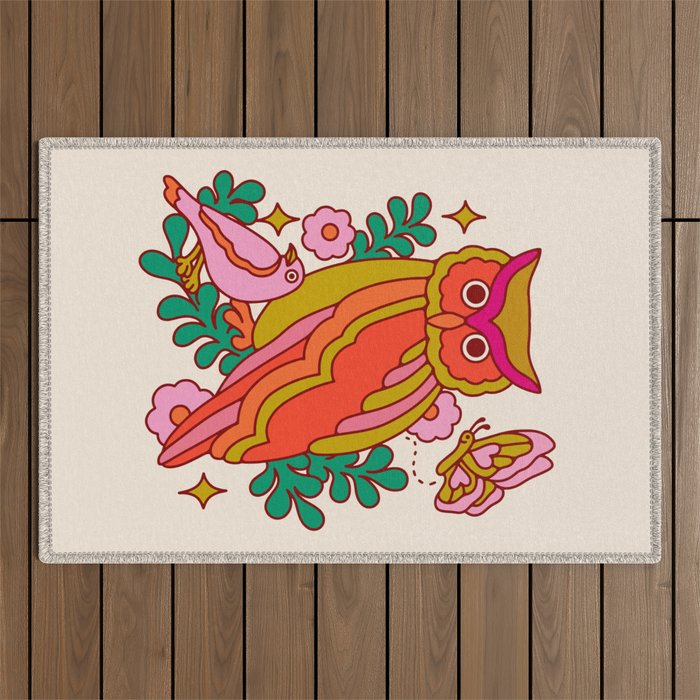 Owl Perch Outdoor Rug