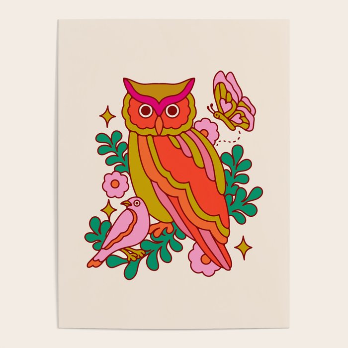 Owl Perch Poster Gallery Image 4