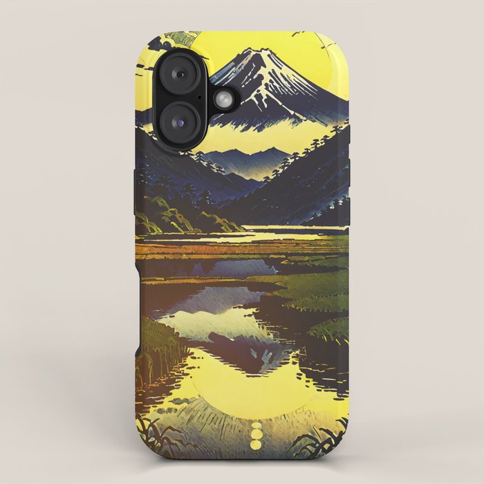 Prayer - A Contemporary Ukiyo-e Nature Landscape iPhone Case Gallery Image 1