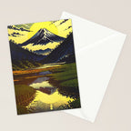 Prayer - A Contemporary Ukiyo-e Nature Landscape Stationery Card Gallery Image 2