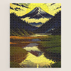 Prayer - A Contemporary Ukiyo-e Nature Landscape Jigsaw Puzzle Gallery Image 1