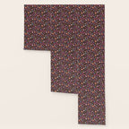 Ditsy Daisy Floral on Burgundy Wallpaper Gallery Image 3