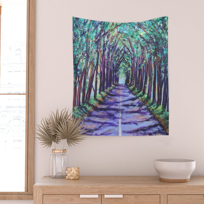 Kauai Tree Tunnel Wall Tapestry Gallery Image 2