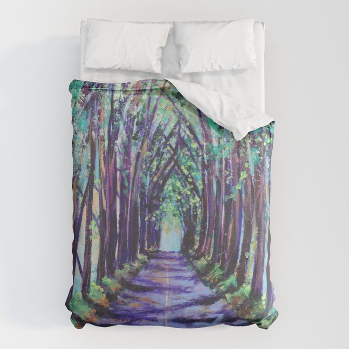 Kauai Tree Tunnel Duvet Cover Gallery Image 1