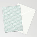Modern Boho Mudcloth on Aqua Mint  Stationery Card Gallery Image 2