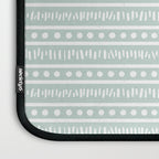 Modern Boho Mudcloth on Aqua Mint  Laptop Sleeve Gallery Image 3