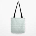 Modern Boho Mudcloth on Aqua Mint  Tote Bag Gallery Image 2