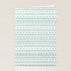 Modern Boho Mudcloth on Aqua Mint  Stationery Card Gallery Image 2