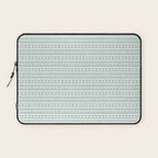 Modern Boho Mudcloth on Aqua Mint  Laptop Sleeve Gallery Image 1