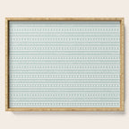 Modern Boho Mudcloth on Aqua Mint  Serving Tray Gallery Image 1