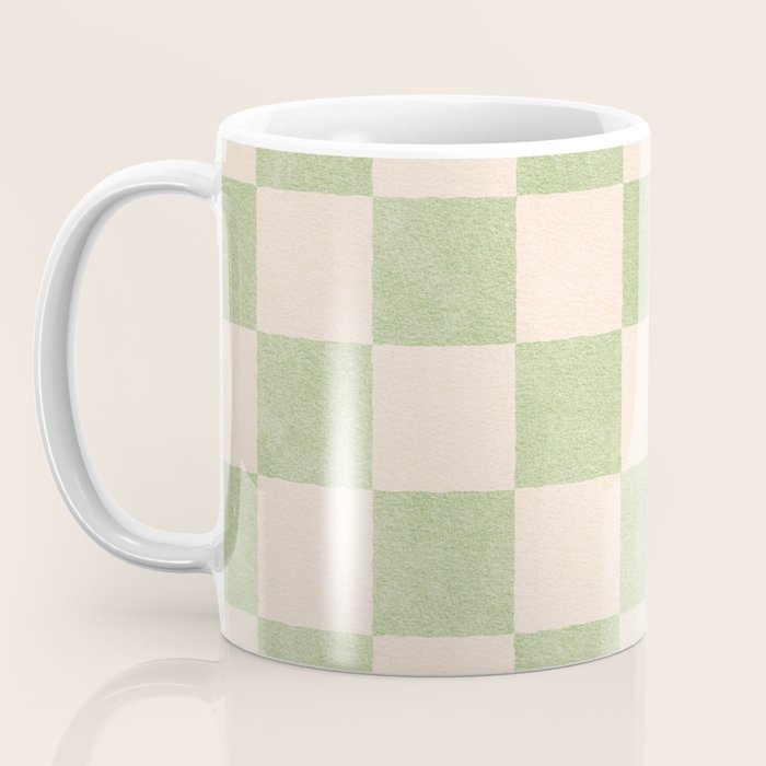 CHECKER - 001 - Sage Coffee Mug Gallery Image 3
