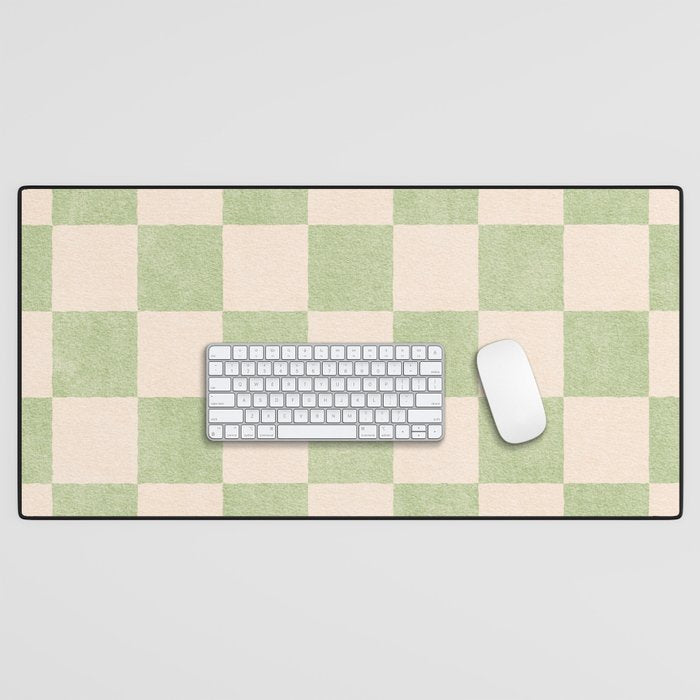 CHECKER - 001 - Sage Desk Mat Gallery Image 1