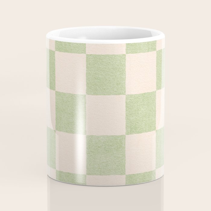 CHECKER - 001 - Sage Coffee Mug Gallery Image 4