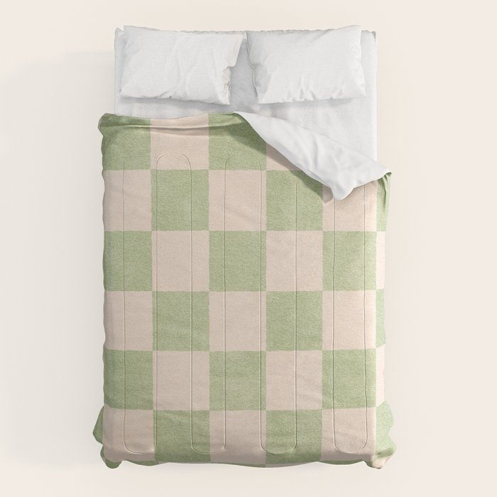 CHECKER - 001 - Sage Comforter Gallery Image 1