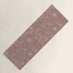 Mauve Magnolia Pattern Yoga Mat Gallery Image 1