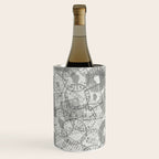 Vintage Wisconsin Milwaukee Travel Stamp Pattern Wine Chiller Gallery Image 3