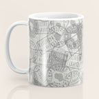 Vintage Wisconsin Milwaukee Travel Stamp Pattern Coffee Mug Gallery Image 3