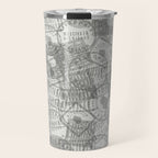 Vintage Wisconsin Milwaukee Travel Stamp Pattern Travel Mug Gallery Image 1
