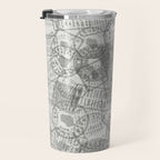Vintage Wisconsin Milwaukee Travel Stamp Pattern Travel Mug Gallery Image 3