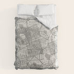 Vintage Wisconsin Milwaukee Travel Stamp Pattern Duvet Cover Gallery Image 6