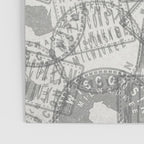 Vintage Wisconsin Milwaukee Travel Stamp Pattern Poster Gallery Image 3