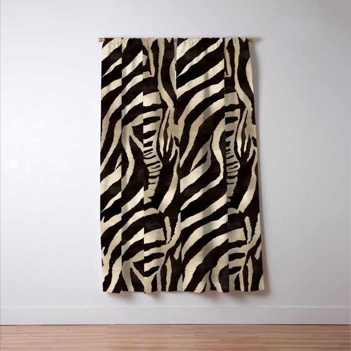Zebra Stripes African Pattern Window Curtain Gallery Image 3