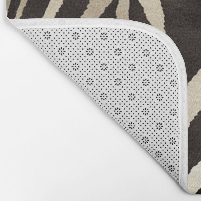 Zebra Stripes African Pattern Bath Mat Gallery Image 2