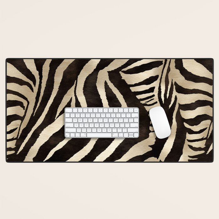 Zebra Stripes African Pattern Desk Mat Gallery Image 1