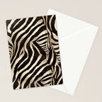 Zebra Stripes African Pattern Stationery Card Gallery Image 2
