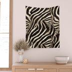 Zebra Stripes African Pattern Wall Tapestry Gallery Image 2