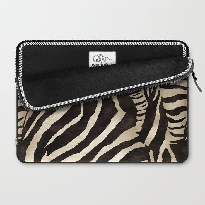 Zebra Stripes African Pattern Laptop Sleeve Gallery Image 2