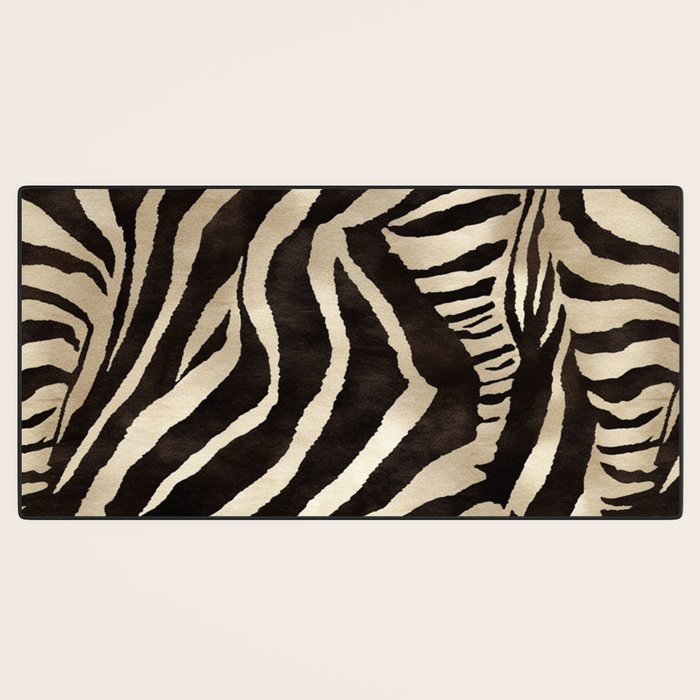 Zebra Stripes African Pattern Desk Mat Gallery Image 3
