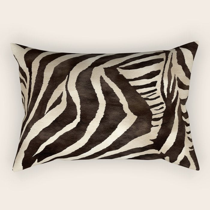 Zebra Stripes African Pattern Rectangular Pillow Gallery Image 2