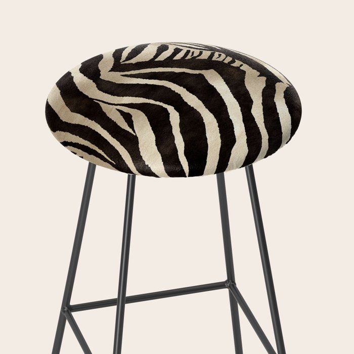 Zebra Stripes African Pattern Stool Gallery Image 2