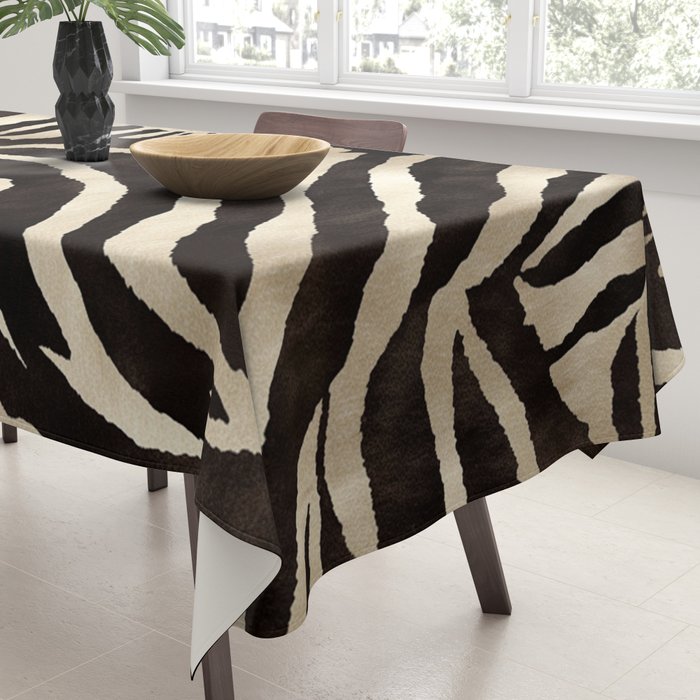 Zebra Stripes African Pattern Tablecloth Gallery Image 3