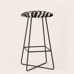 Zebra Stripes African Pattern Stool Gallery Image 1
