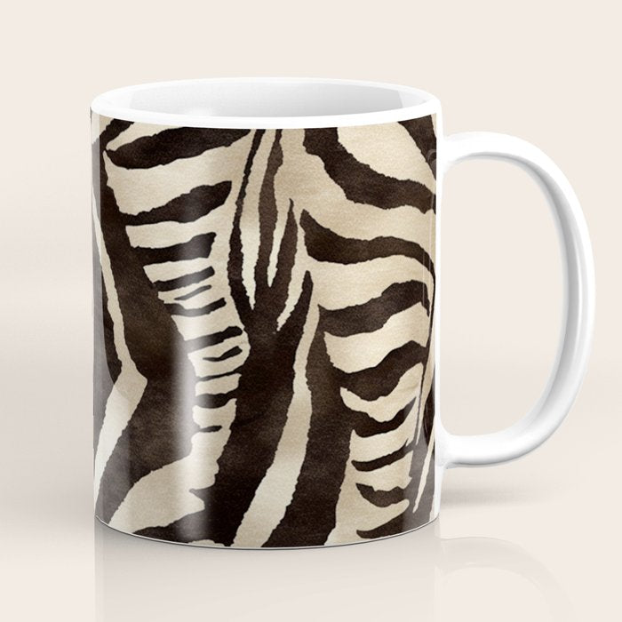 Zebra Stripes African Pattern Coffee Mug Gallery Image 1