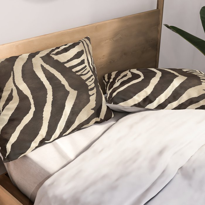 Zebra Stripes African Pattern Pillow Sham Gallery Image 2