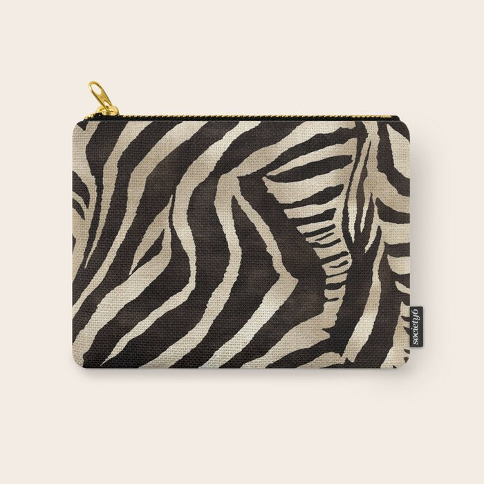 Zebra Stripes African Pattern Carry All Pouch Gallery Image 1