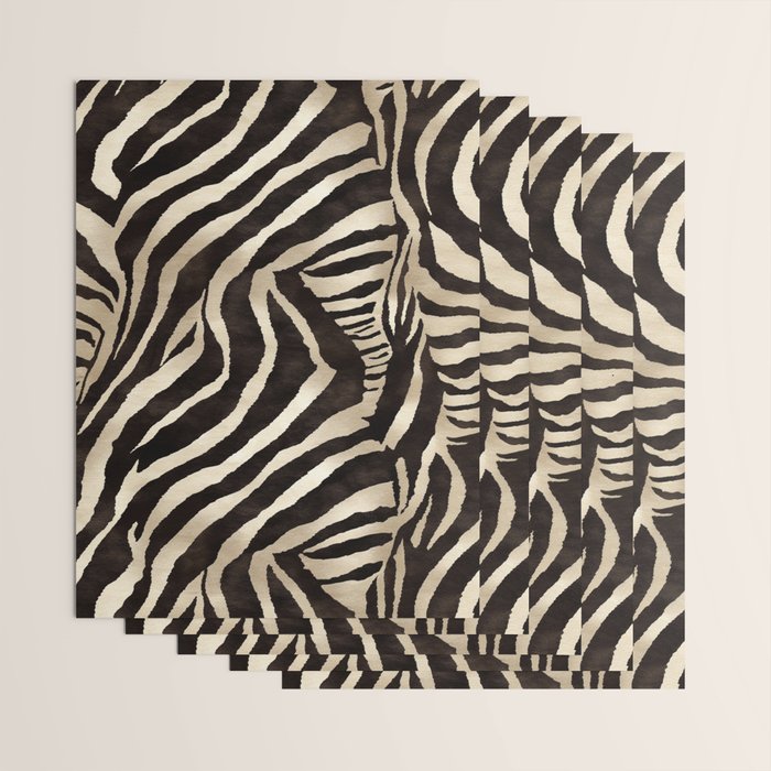 Zebra Stripes African Pattern Wrapping Paper Gallery Image 3