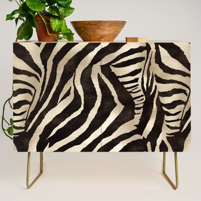 Zebra Stripes African Pattern Credenza Gallery Image 1