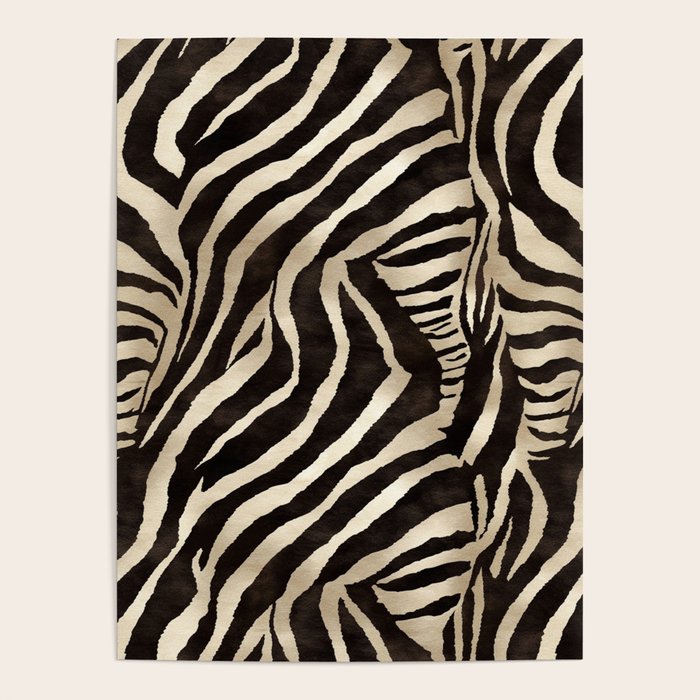 Zebra Stripes African Pattern Poster Gallery Image 1
