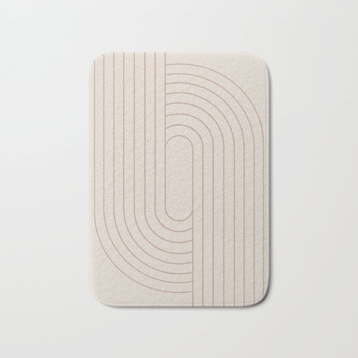 Oval Lines Abstract XXIX Bath Mat Gallery Image 1