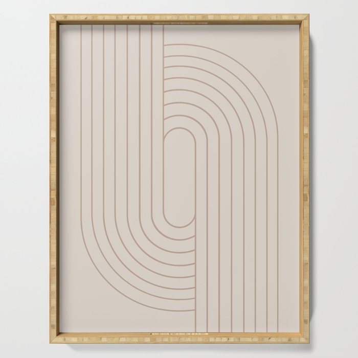 Oval Lines Abstract XXIX Serving Tray Gallery Image 1