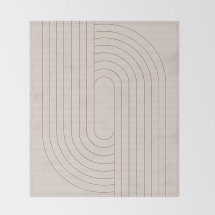 Oval Lines Abstract XXIX Throw Blanket Gallery Image 2