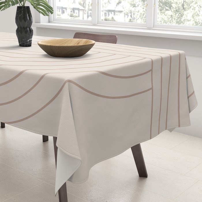 Oval Lines Abstract XXIX Tablecloth Gallery Image 3