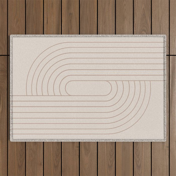 Oval Lines Abstract XXIX Outdoor Rug Gallery Image 1