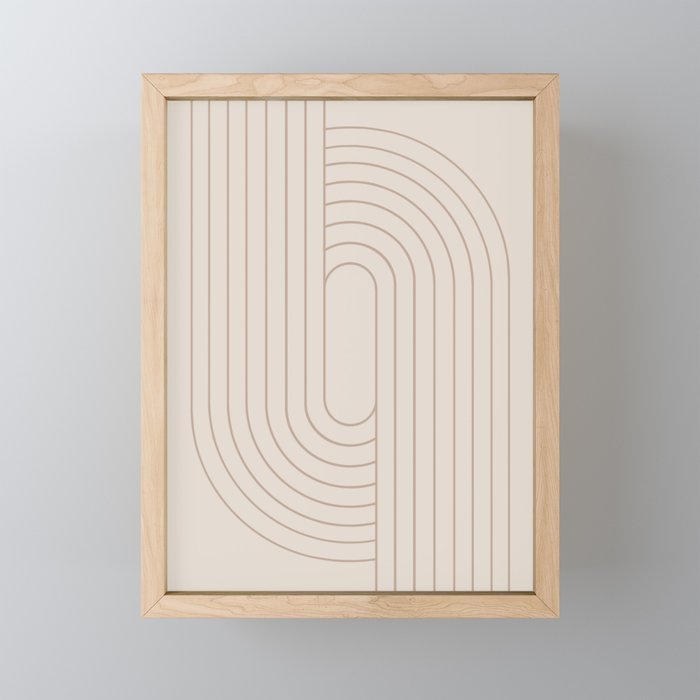 Oval Lines Abstract XXIX Mini Art Print Gallery Image 1